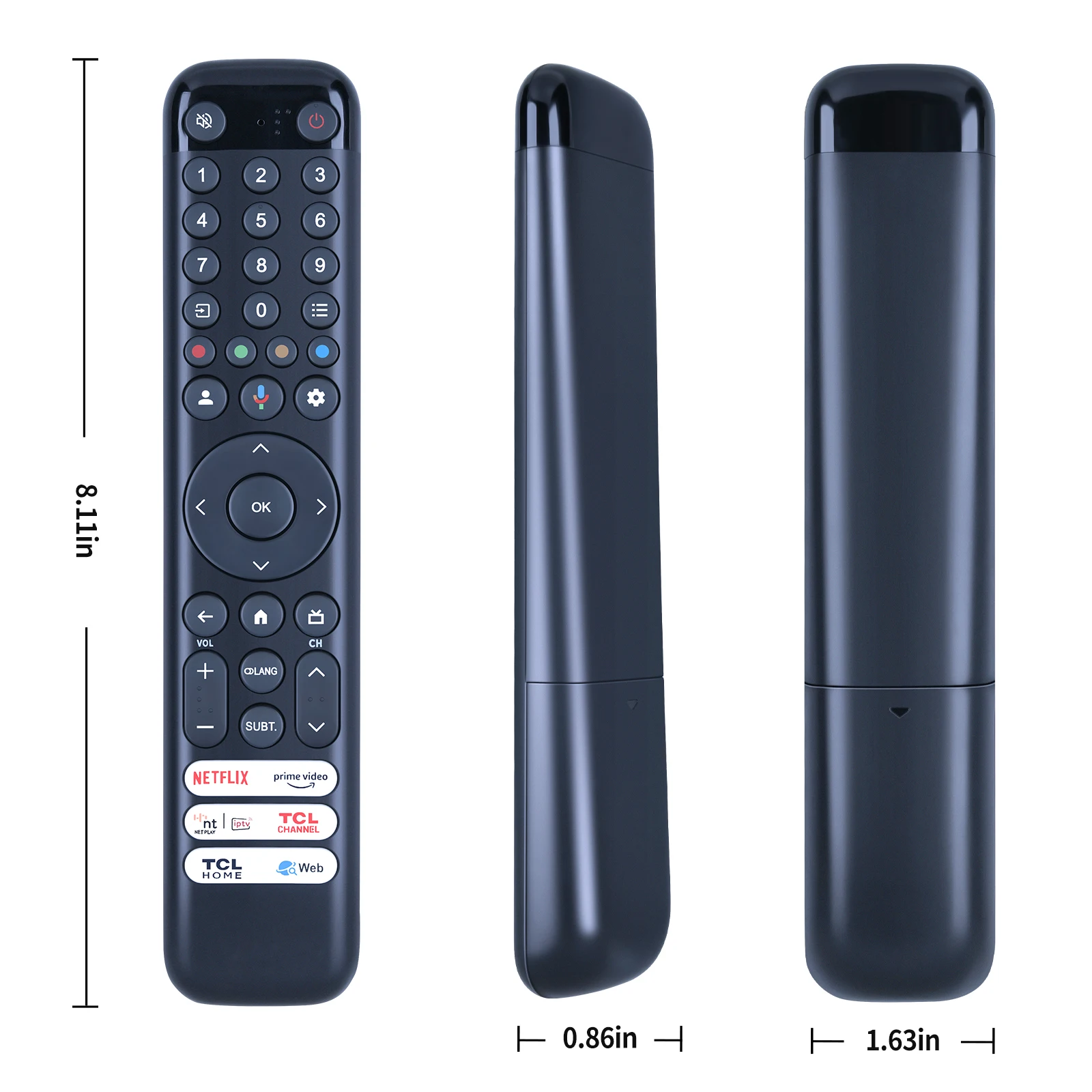 New RC833 GMB1 Remote Control For TCL Smart TV without Voice