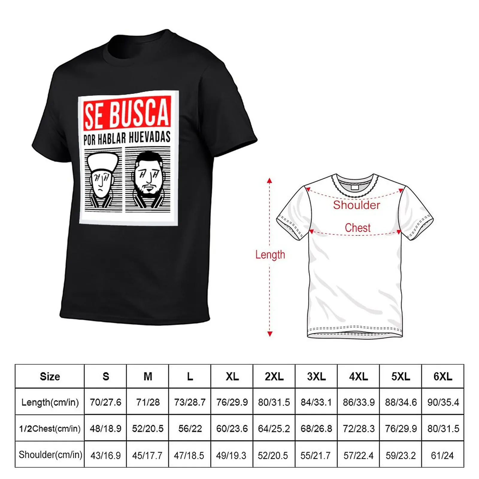 New Se Busca por Hablar Huevadas T-Shirt vintage clothes Short sleeve quick-drying t-shirt men clothing