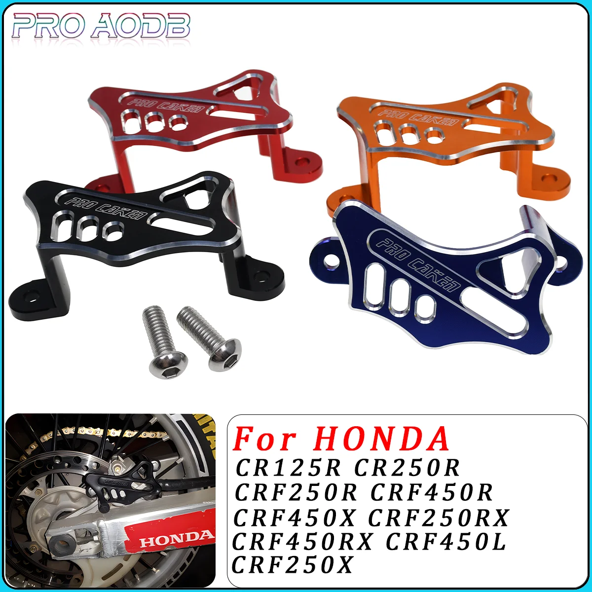 

For HONDA CR125R 250R CRF250R 450R CRF250X 450X CRF250RX 450RX CRF450L KAYO T4 T6 BSE Rear Brake Caliper Guard Protector