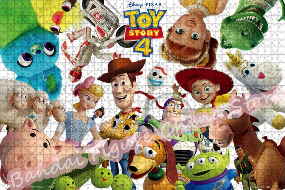 Toys Storys 4 Jigsaw Puzzle Disney Cartoon Movies Print 300/500/1000 Pieces Puzzles for Kids Decompress Educational Toys Gifts