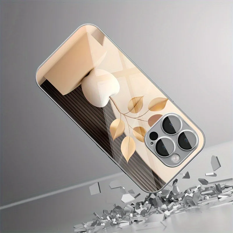 아트 트리 가지 무늬 애플 패턴 전기 도금 삼성 갤럭시 S25 S24 S23 울트라 플러스 FE 강화유리 케이스