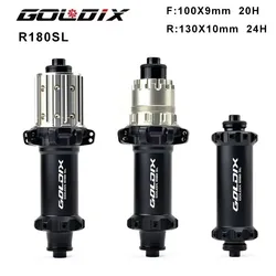 GOLDIX R180sl ROAD Hub Ultra Light 20/24 Hole 2:1 Hub V-Brake Quick Release 36T Ratchet 130x10mm 100x9mm Hub Bicycle Accessories