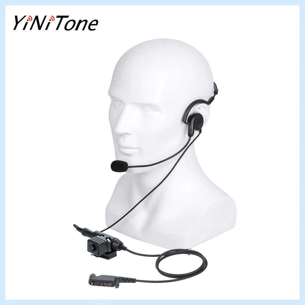 

Ham Radio 7.1mm bone conduction Headset Microphone with U94 PTT For HYT Hytera PD680 X1P PD660 PD600