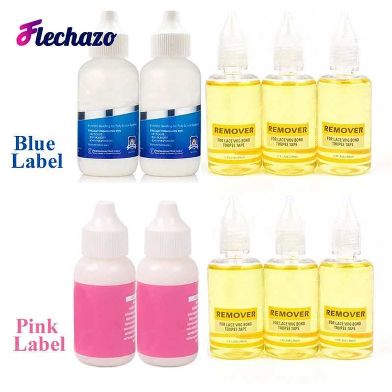 Wig Glue Waterproof Lace Glue And Lace Tape Remover +Hair Wax Stick And Hair Brush With Melt Band For Lace Frontal Wig