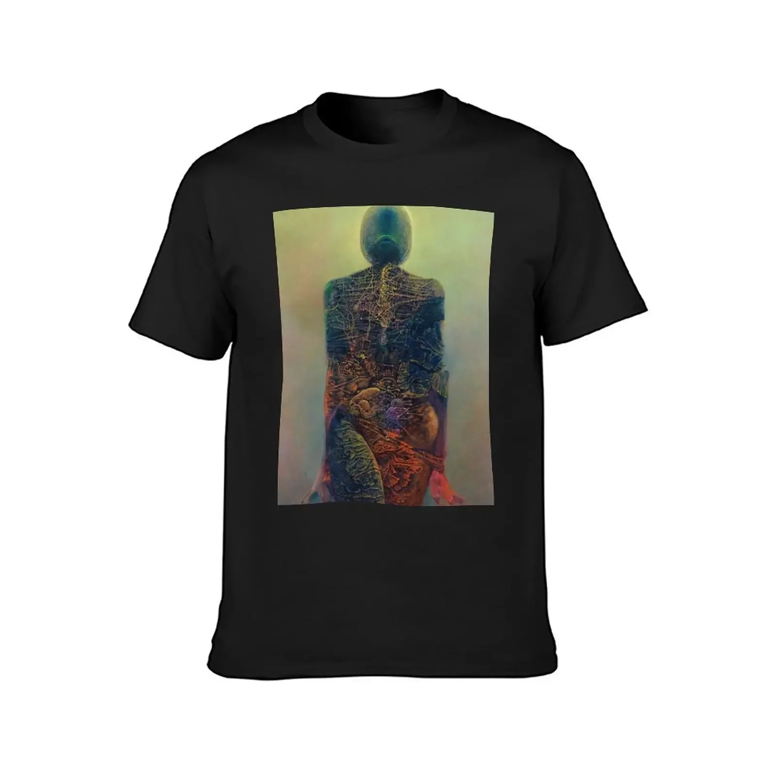 zdzislaw beksinski T-Shirt new edition customs shirts graphic tees vintage t shirt men