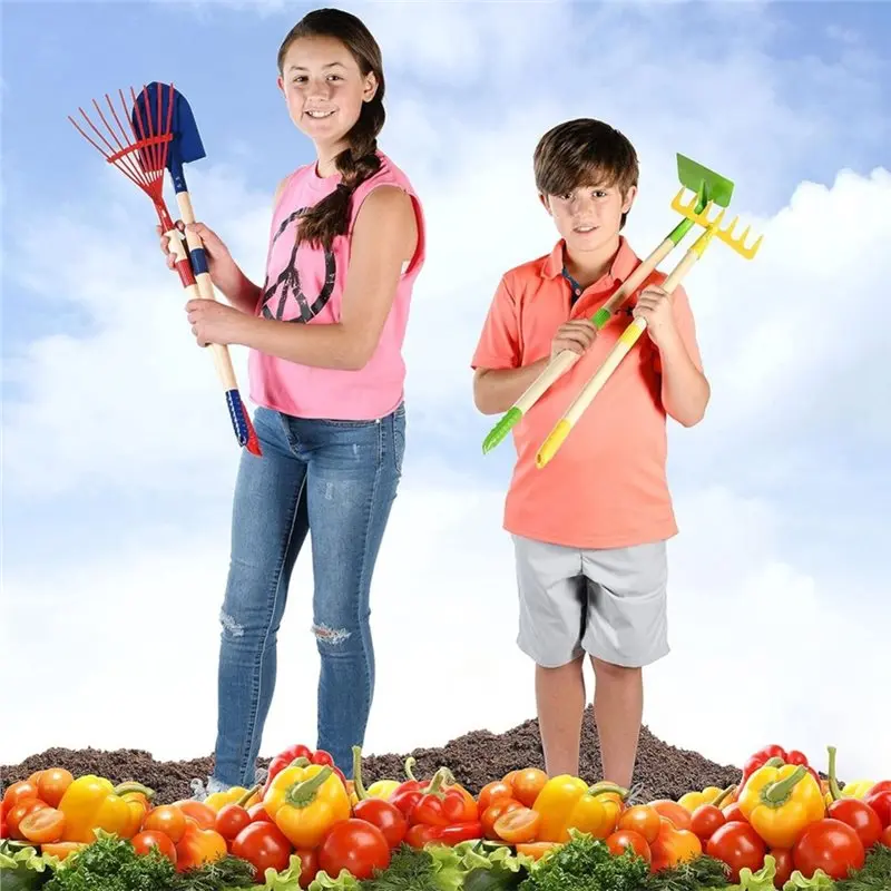 b05c-juego-de-herramientas-de-jardin-para-ninos-4-piezas-de-madera-rastrillo-de-hojas-azada-rastrillo-y-pala-el-mejor-juguete-para-exteriores