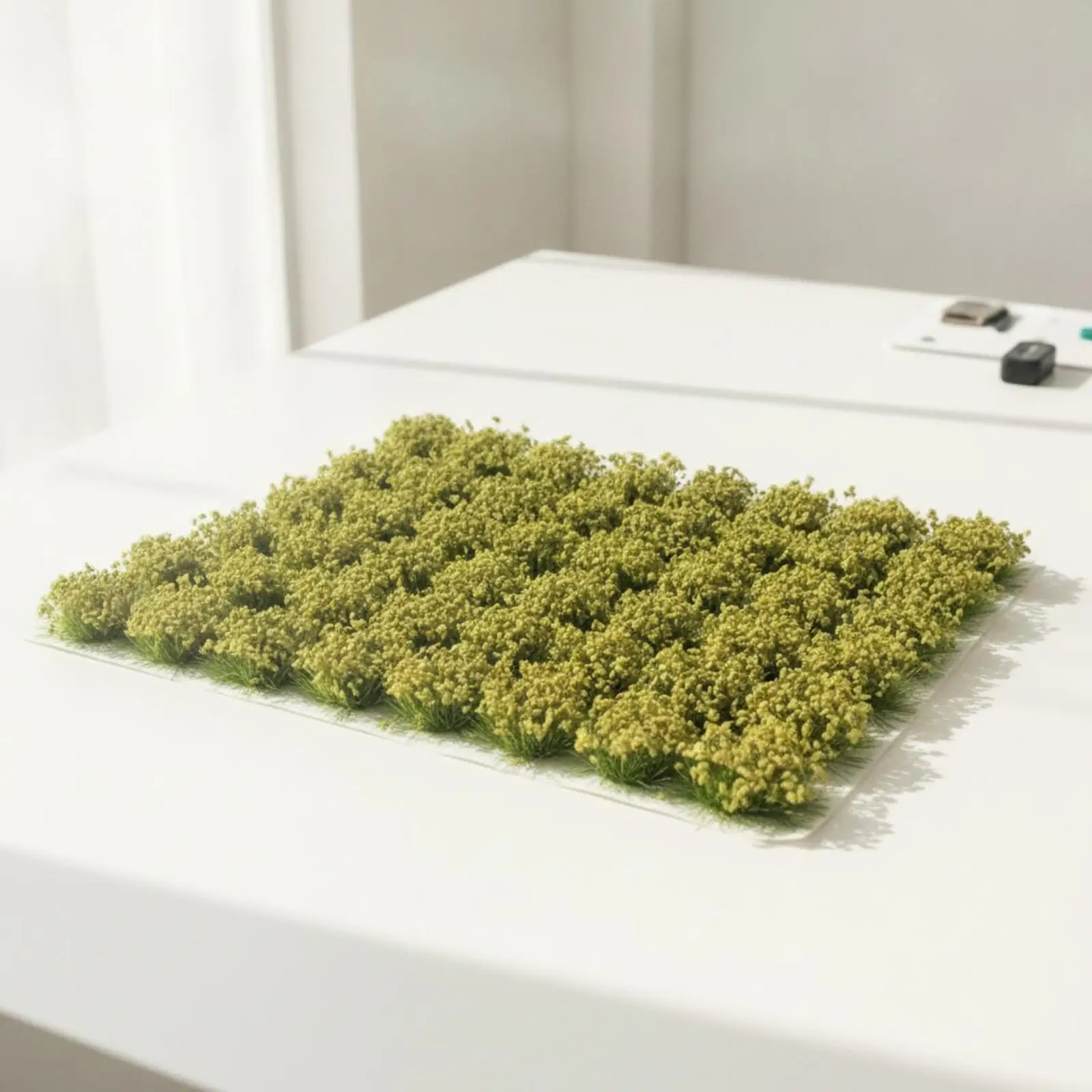28 Pieces Artificial Bush Clumps Dense Shrub Clumps Bushy Grass Tufts for Crafters, Hobbyists, Dioramas, Tabletop Battle Scenes