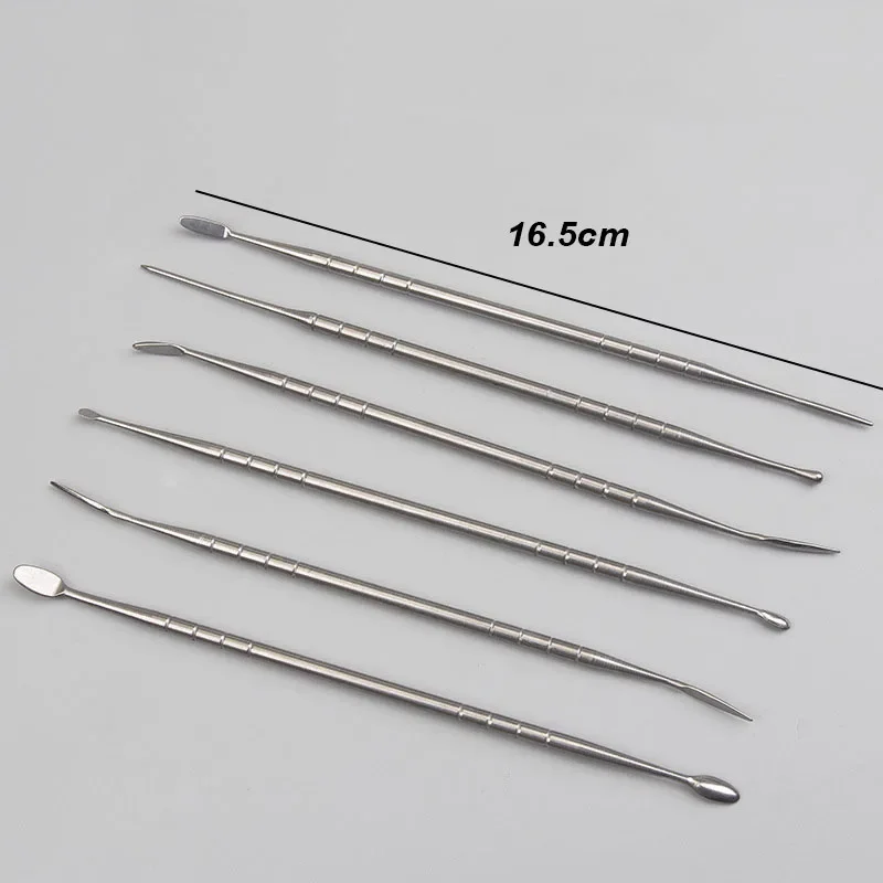 6Pcs/3Pcs Stainless Steel Sculpture Tool Polymer Clay Making Tool Open-eye Ultra Light Clay Diy Professional Tool