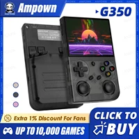 Consola de juegos portátil BATLEXP G350, pantalla IPS de 3,5 pulgadas, sistema Linux, Joystick Dual, Motor de vibración, consola de vídeo portátil Retro, regalo