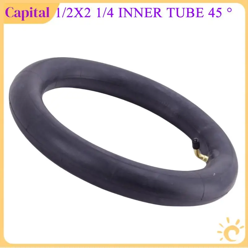 45 degree bent valve inner tube, 12 1/2x2 1/4, fits most electric scooters