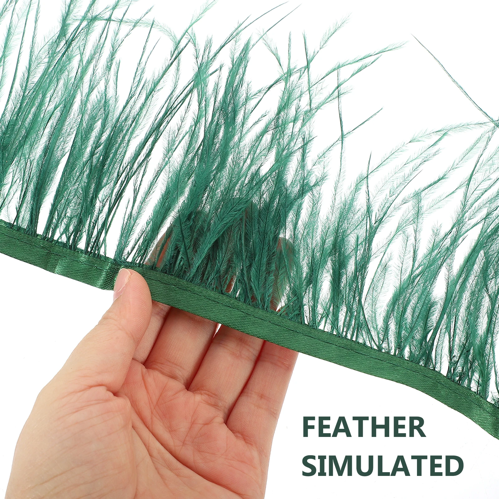 

2M Plume Trim For Masquerade Carnival Costume Craft Diy Sewing Accessory Christmas Halloween Decoration Plume Fringe