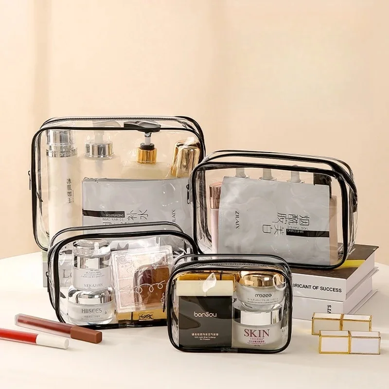 Multi-Functional Clear PVC Travel Cosmetic Bag Large Capacity Portable Waterproof Women’s Transparent Toiletry Storage Bag view 2