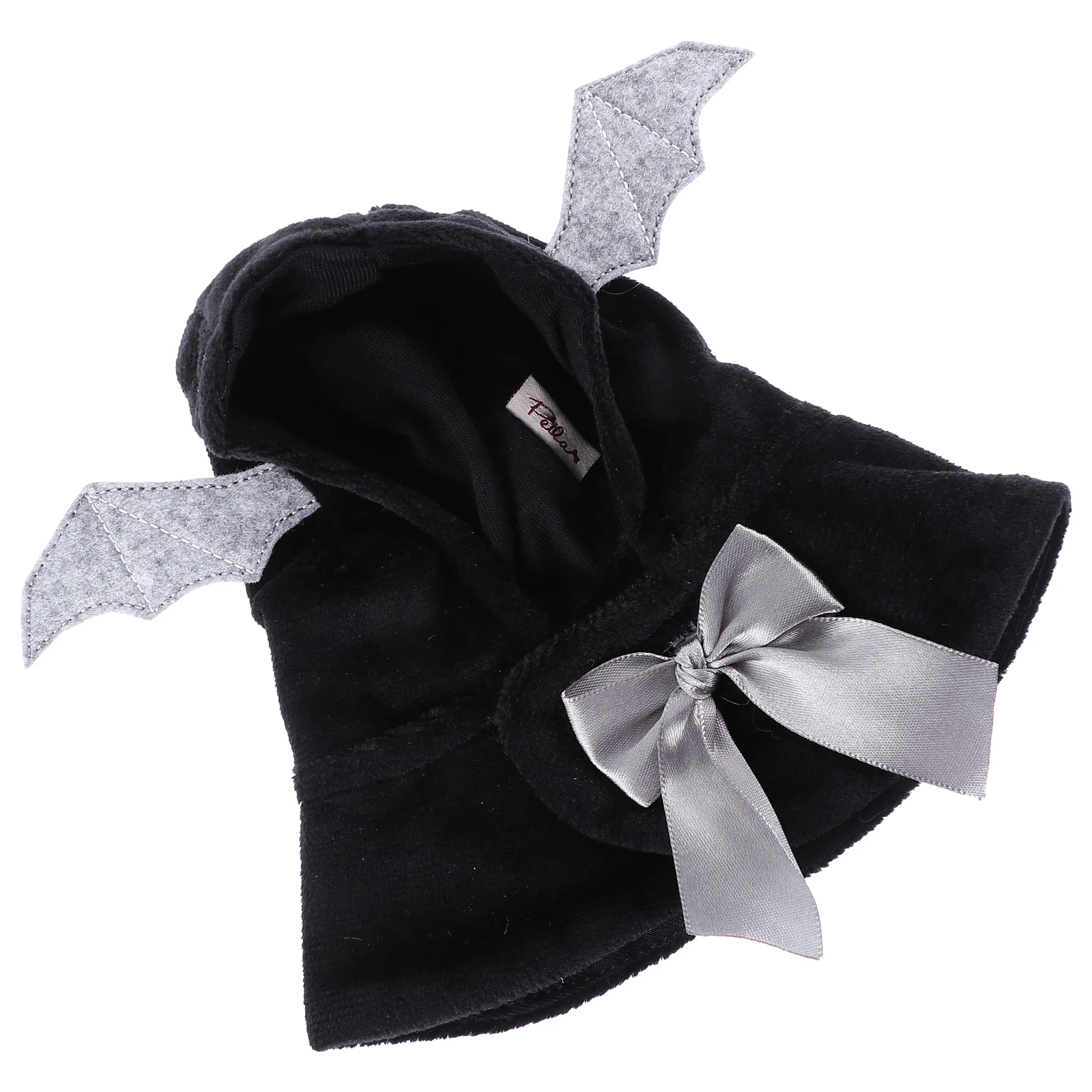 

Black Bat Dog Cape Costume Smooth Material Pet Clothes Halloween Christmas Outfit Small Size Stylish Cool Dog Apparel Cloak