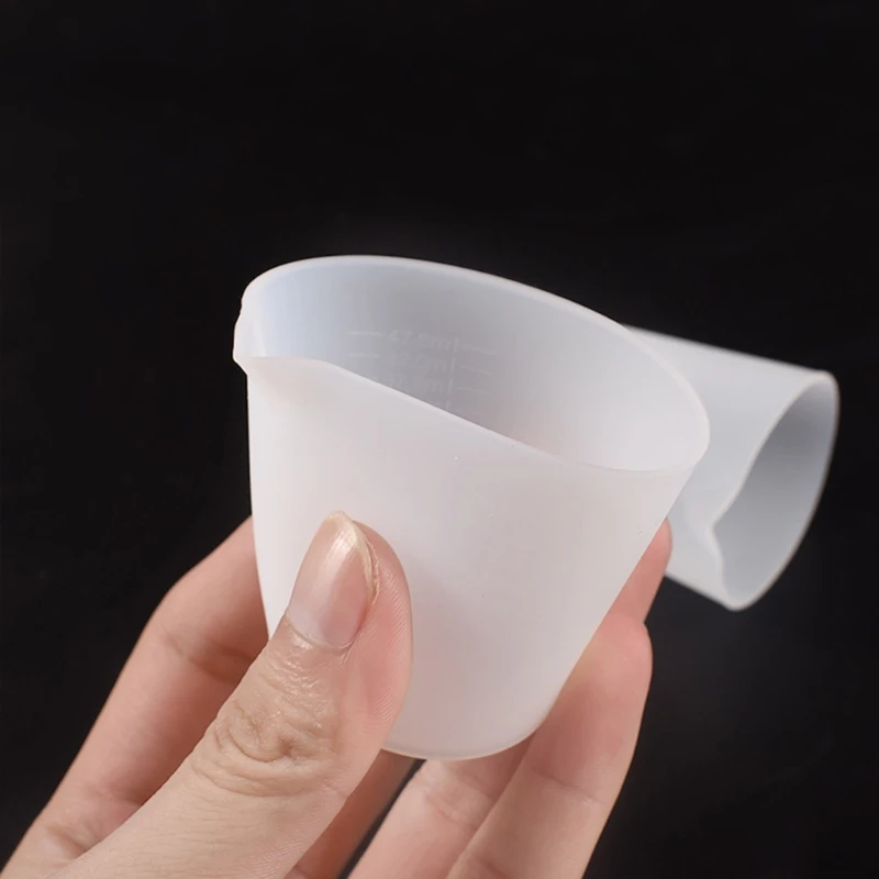 2 Pcs Reusable Silicone Measuring Cups Epoxy Resin Mixing Cups Non-Stick Paint Pouring Cup Jewelry Making Tool Durable