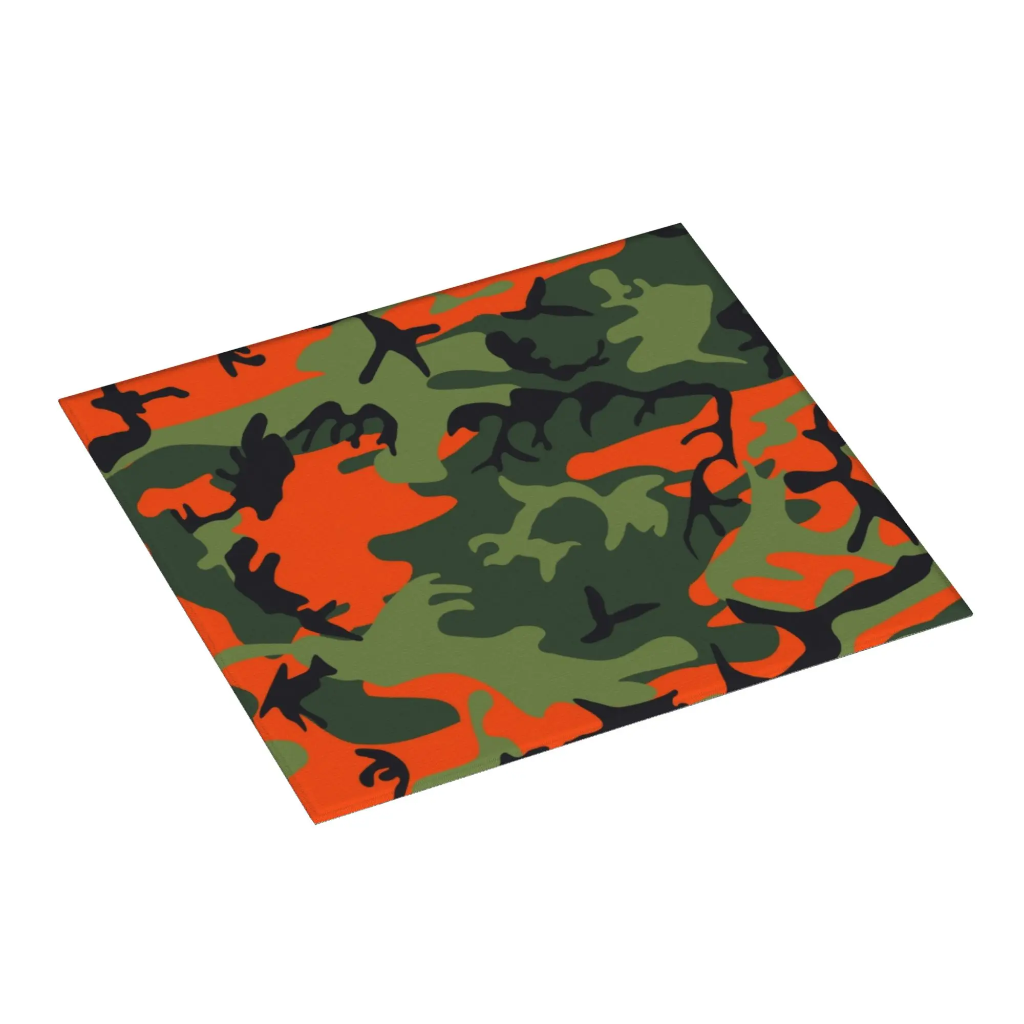 Hunter Orange Camo Camouflage Hunting Non‑Slip Waterproof Absorbent Barware Tableware Oil Proof Reusable Drying Mat For Kitchen