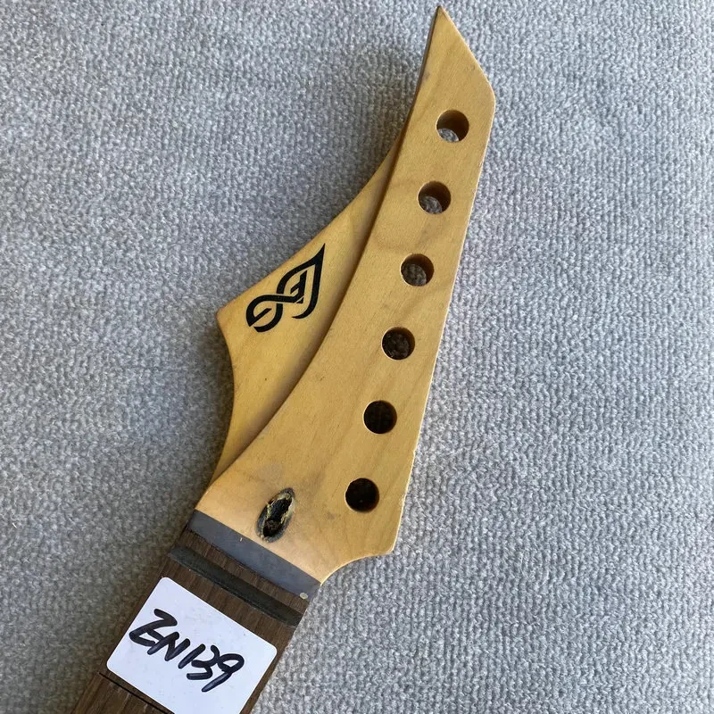 EN139 Genuine and Original LAG Electric Guitar Left Hand Version 24 Frets Unfinished Maple+Rosewood No Frets