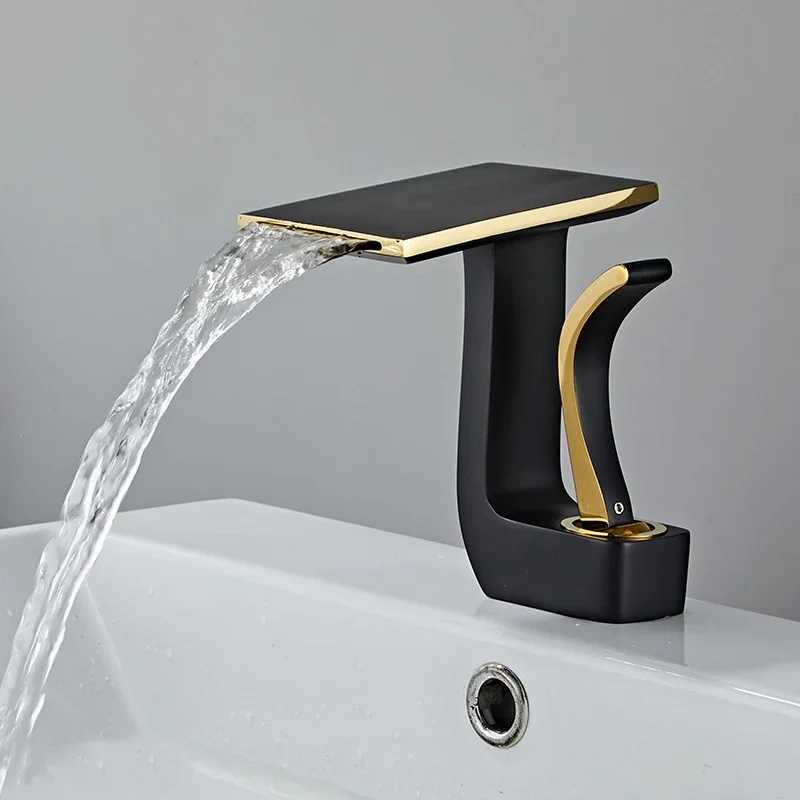 White Black Basin Faucets Bath Basin Sink Mixer Taps Bathroom Brass Taps Square Vessel Faucet Basin Cold Hot Water Mixers Tap