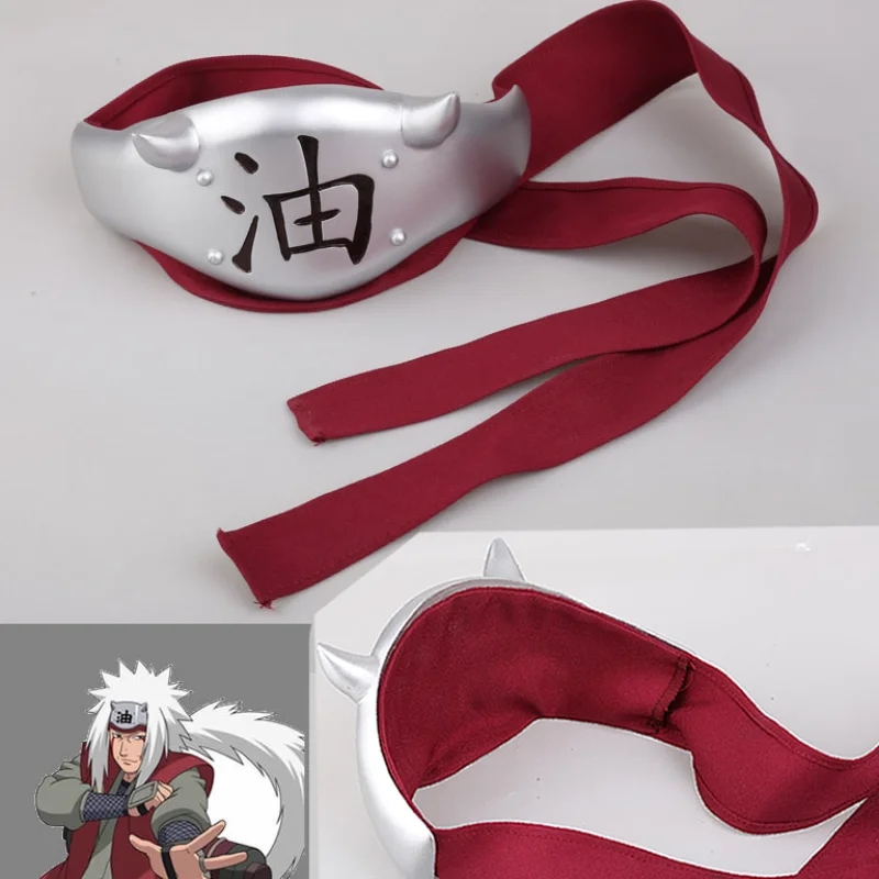 

Cosplay Prop: Naruto - Jiraiya Cos Headband, 1:1 Anime Oil Character Headband Headwear Forehead Protector Cosplay Accessories