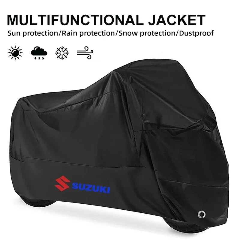 Motorcycle Cover Waterproof Outdoor Uv Protector Rain Dustproof Covers Scooter For SUZUKI VSTROM DL250 DL650 V-Strom DL1000