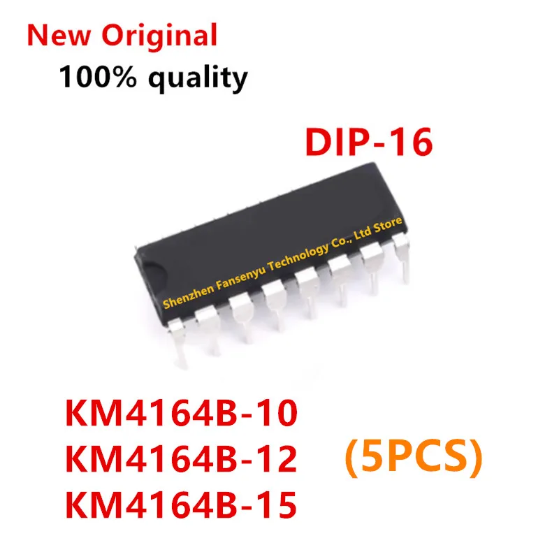 5pcs/lot 100% New 4164 KM4164B KM4164B-10 KM4164B-12 KM4164B-15 DIP16 KM4164 IC Chip In Stock Chipset