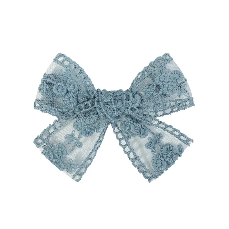 

Baby Hair Clips - Soft Bow Barrettes with Lace Design, Non-Slip Princess Hair Accessories for Toddler Girls