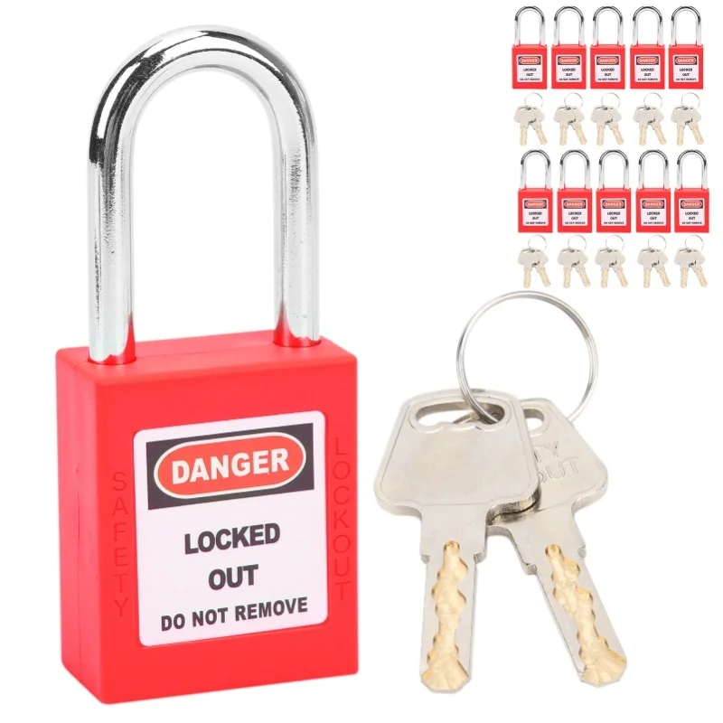 

10 комплектов 38 мм блокировочного замка, нейлоновая промышленная инженерная изоляция для химической мощности