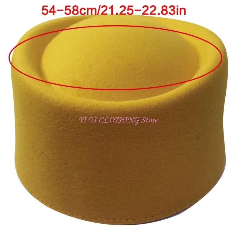 N5KF Pillbox Hat Top Hat Hat Millinery Wascinator Base Hat for Women Disual Wear Western Fedoras Hostess Wear #6