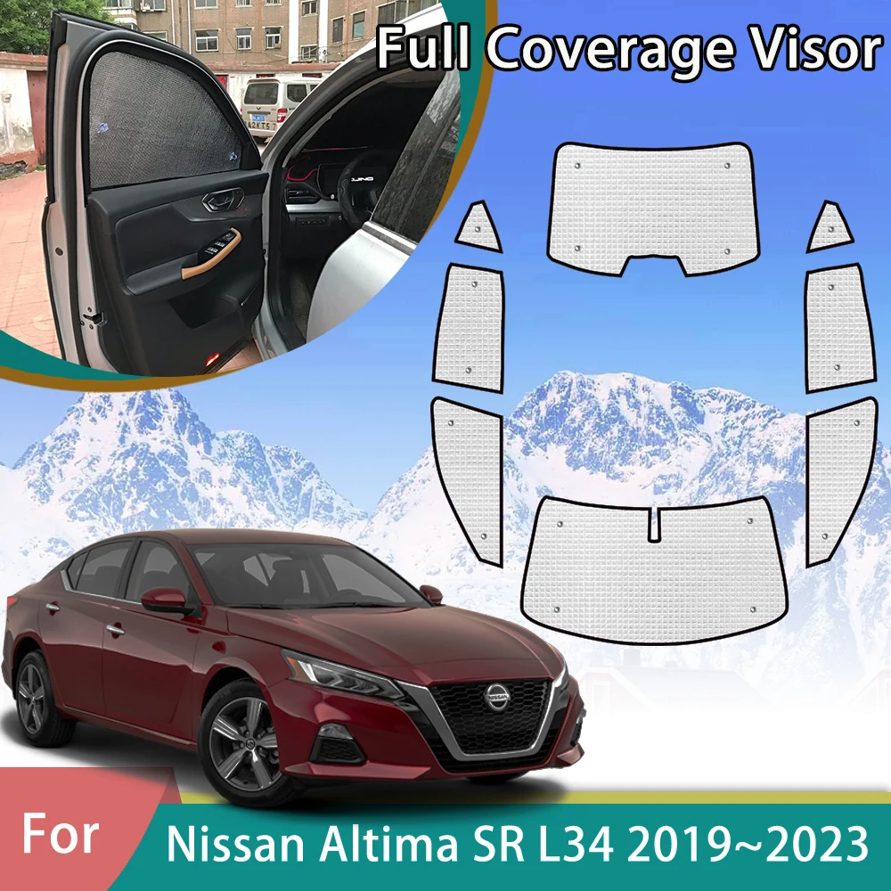 

Car Sunshades For Nissan Altima L34 2019 2020 2021 2022 2023 Auto Accessories Stickers Sun Protection Window Curtains Sunvisor