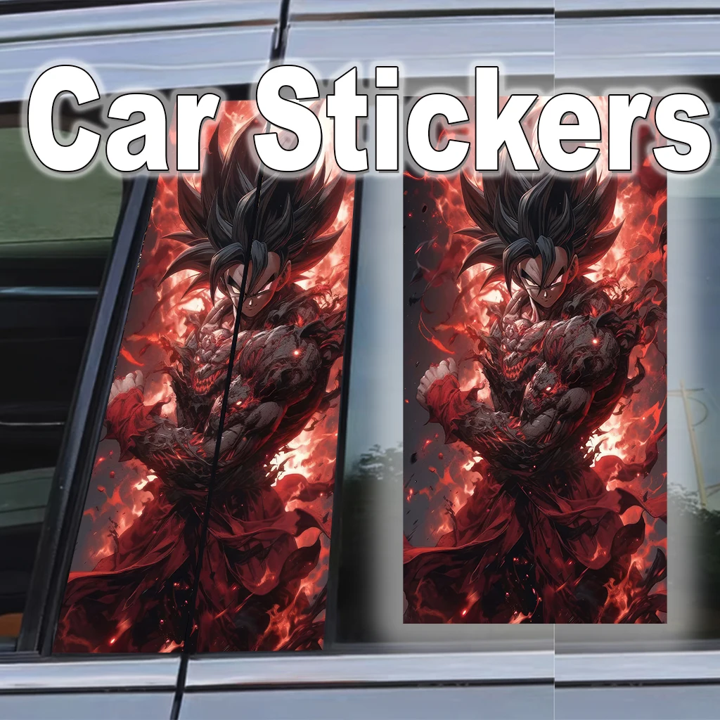 

Dragon Ball JDM Samurai Car Stickers B Pillar C Pillar Waterproof Decoration Cover Scratch Doors Pillar Sunscreen Vinyl Decals