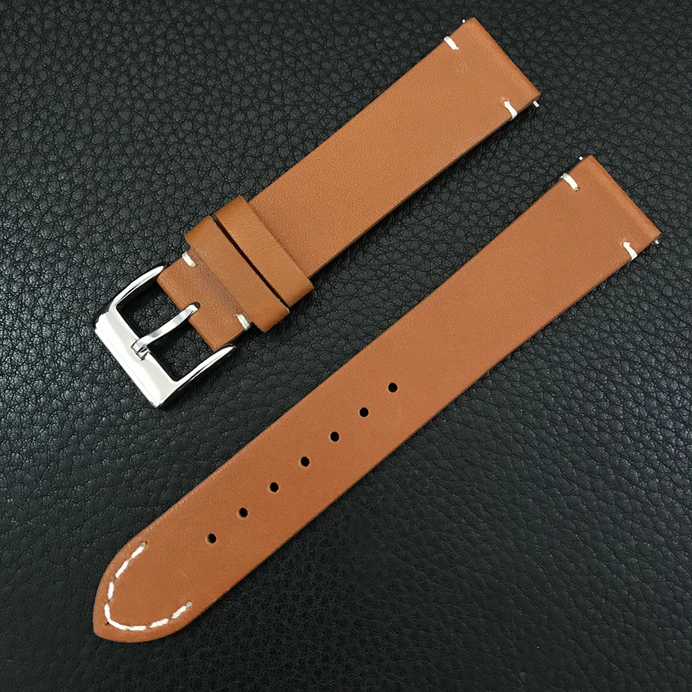 

STEELFLIER Official Luxury 20MM Leather Watch Strap Width SF730 SF740 SF740VS SF741 SF744 SF746 SF747S SF790 Coffee Brown SF20ZP