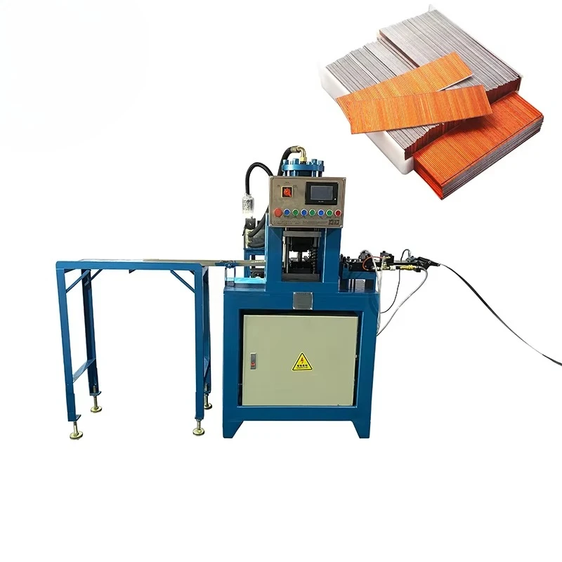Máquina automática para fabricar clavos de aire neumáticos sin cabeza, calibre 23, chapados en cobre, con características P610, P612, P615, P618
