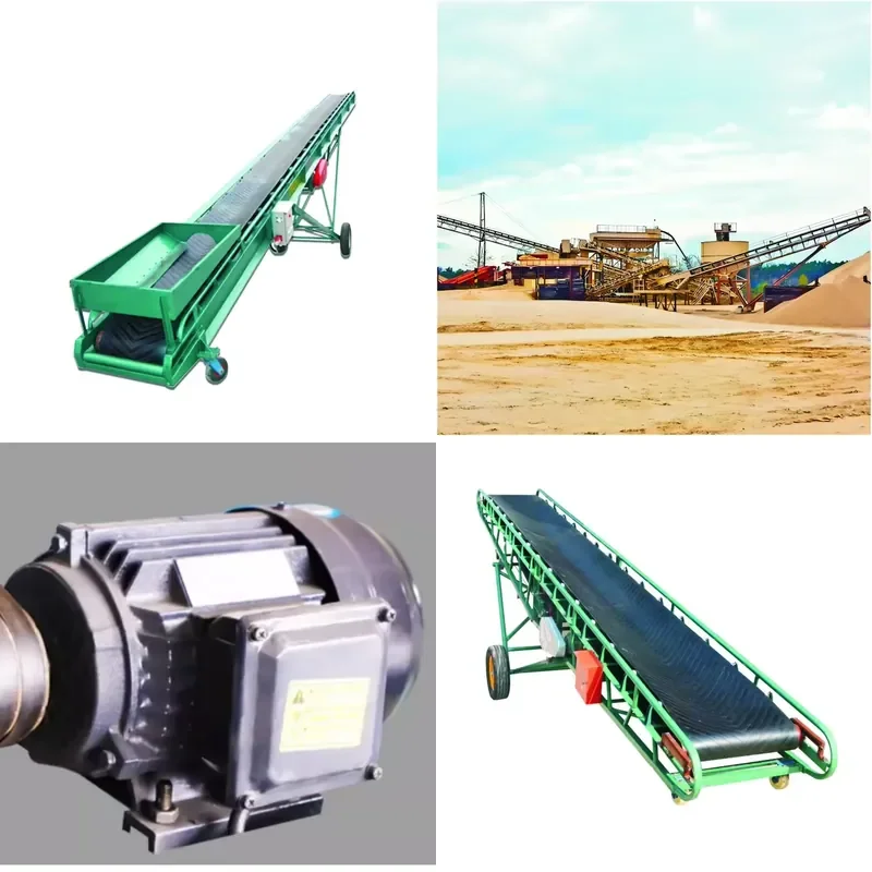 Industrial Machinery New Design Industrial Inclined Width Belt Conveyor for Loading Unloading Excavations and Gravel