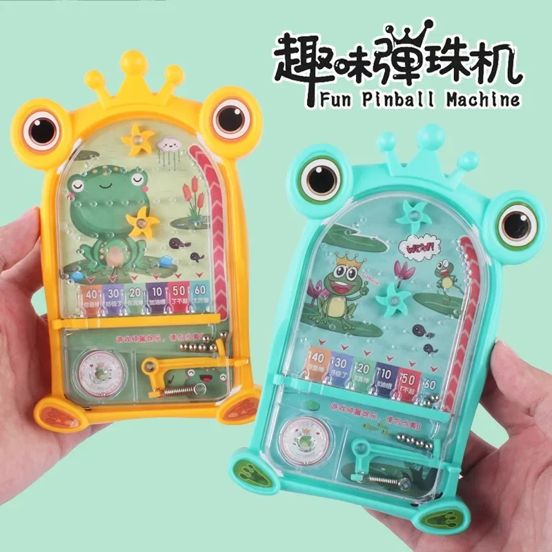 Children's Handheld Pinball Maze Toys Kids Table Shooting Board Games Parent-Child Interactive Educational Toy for Boys Girls