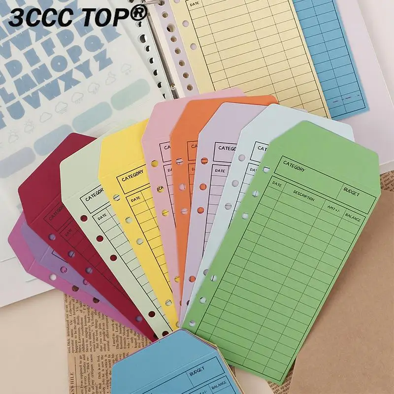 

12Pcs Budget Envelopes Cardstock Cash Envelope System For Money Saving A6 Binder Budget Planner Organizer Envelopes Pockets