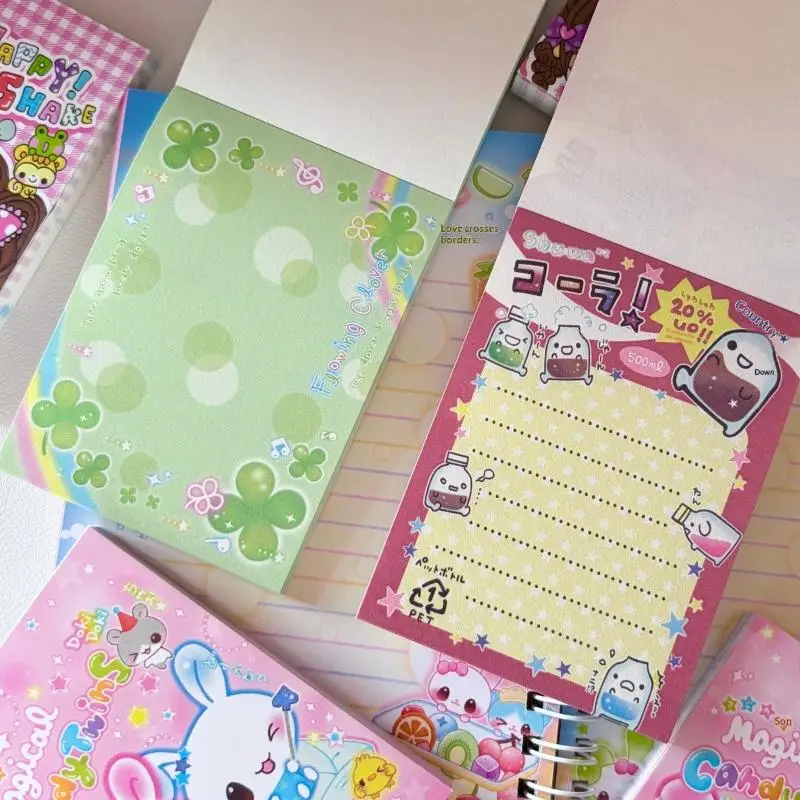 

70Sheets Cute Retro Japanese-style Girl Rabbit No Sticky Scrapbooking Memo Pads Message Paper Journal Notepad School Stationery
