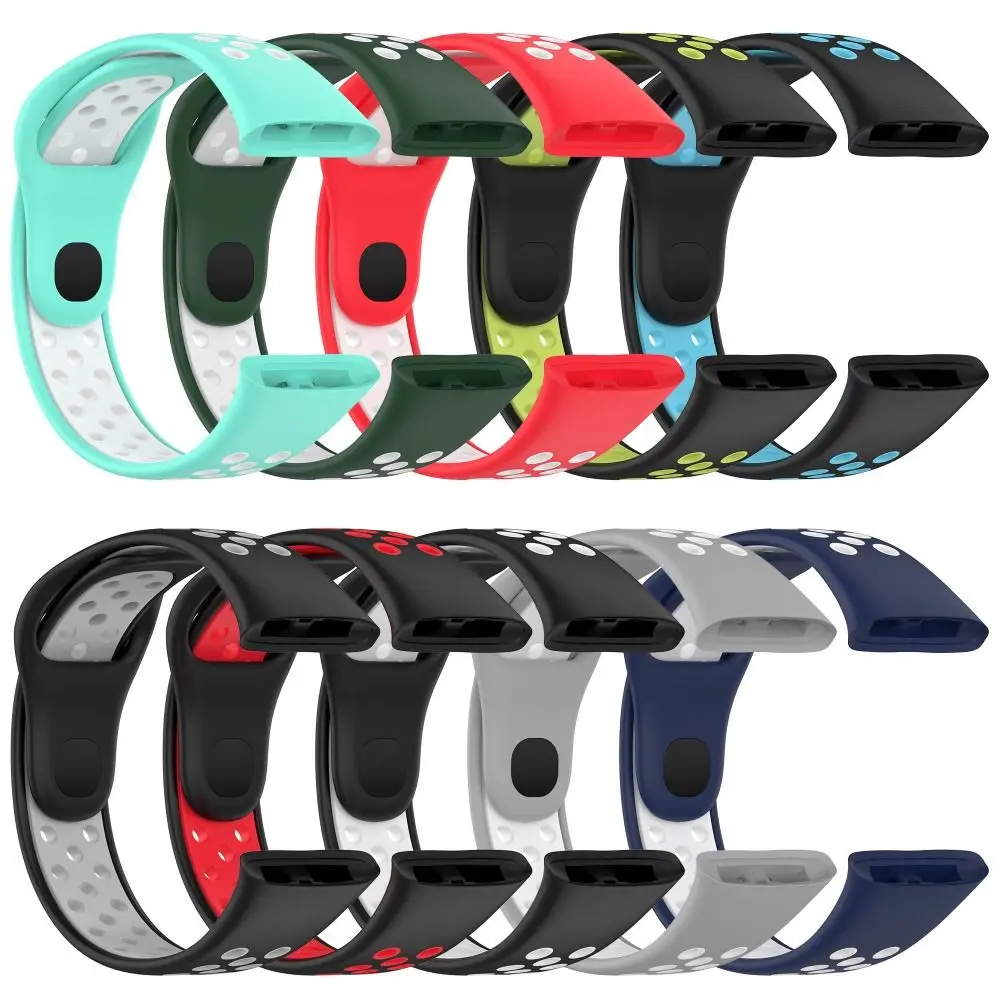 New Silicone Watch Strap For Redmi Watch 3 Two-Color Breathable Smart Watchband Replacement Bracelet for Redmi Watch 3