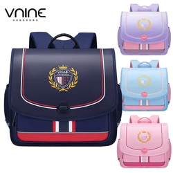 VNINE-mochila para estudiantes de primaria, morral para niños y niñas de 1er a 6th, con carga reducida, 2024