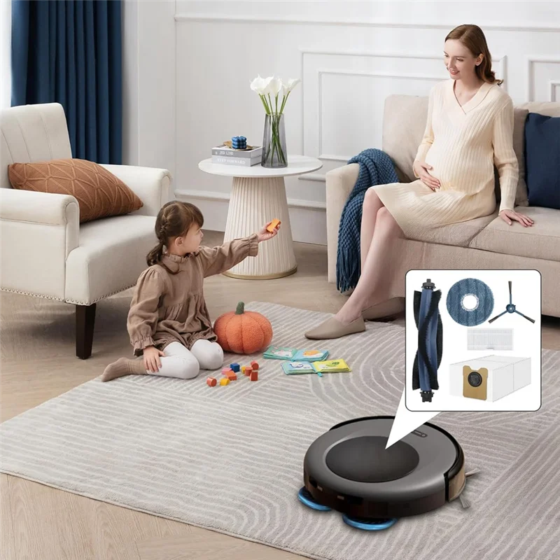 【Coupon!】Accessory Replacement Dust Bags Mop Cloth Hepa Filter Side Brush Main Brush For Eufy Omni C20 Vacuums