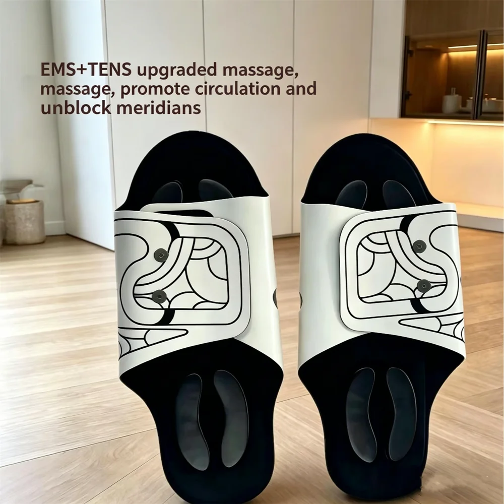 2026 New EMS Foot Massage Shoes Micro-current Automatic Massage Slippers