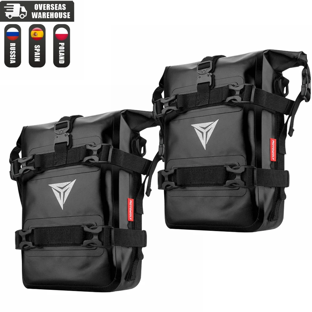 Universel Motorcycle Parts Bumper Bag Waterproof Frame Crash Bars Tool Pack Motocross Tank Luggage Bag Side Travel Bag