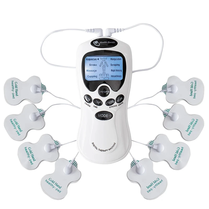 EMS Tense Machine Pulse Massager Electric Massage Instrument Tens Acupuncture Electrical Muscle Stimulator for Neck Back Body