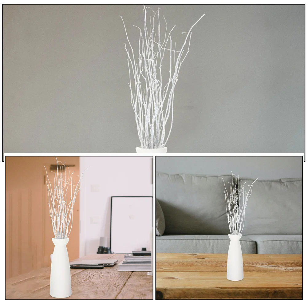 

12Pcs Home Decorative Branches Dried Greenery Stems for Vase Arrangement DIY Craft Rustic Natural Style Decor Dried Branches