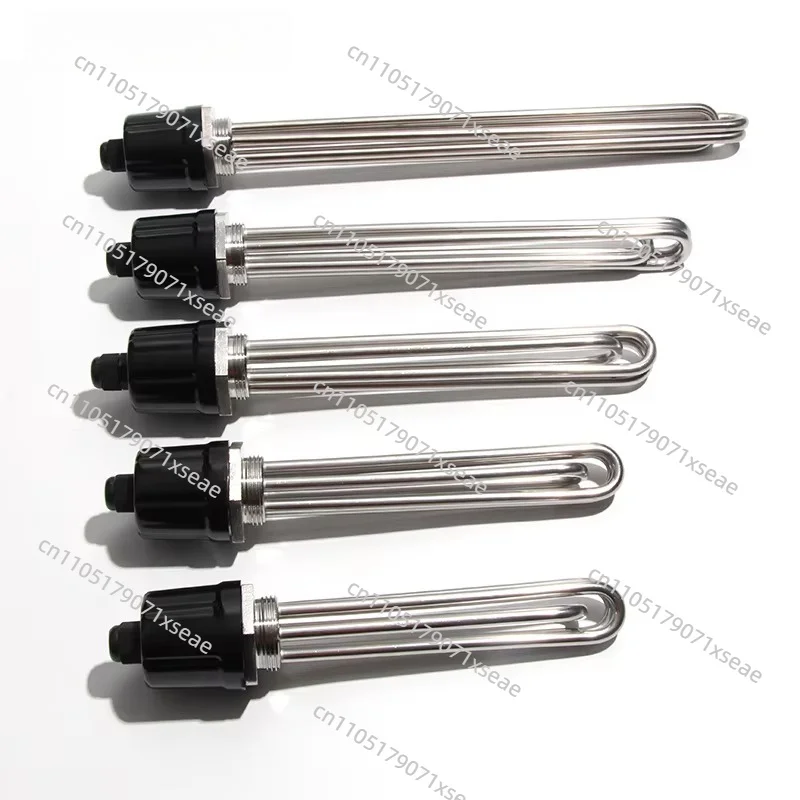 304SS Threaded Immersion Heating Element DN32 DN40, 220V 380V Waterproof Liquid Heater Pipe 3KW 4.5KW 6KW 9KW 12KW