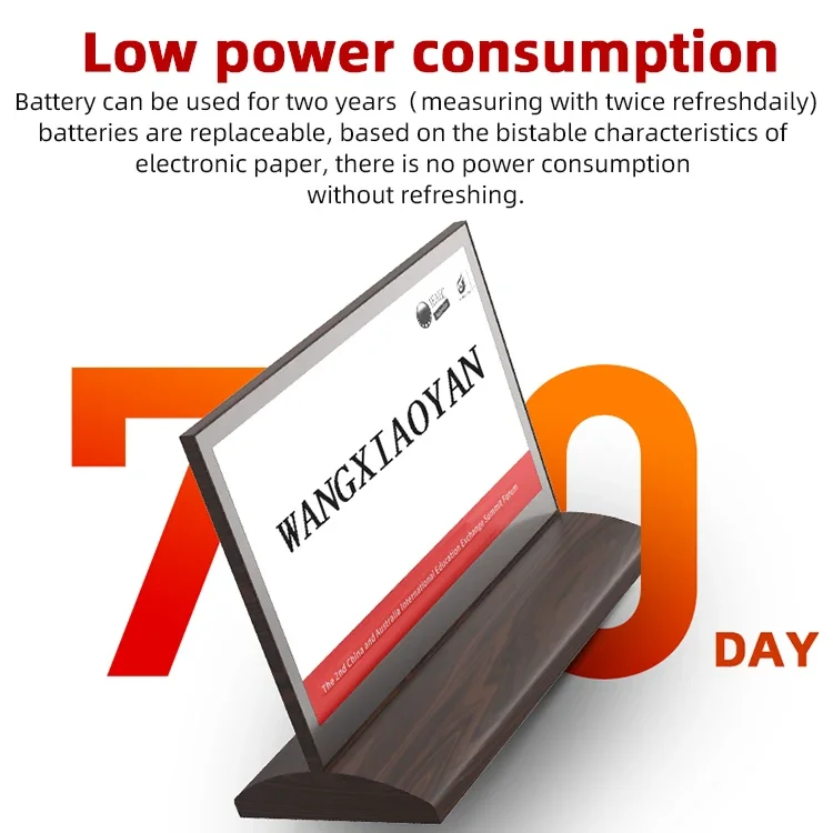 Draadloze E-Paper Display Conferentietafel Kaart, Inktscherm Heeft Een Langere Visuele Afstand En Duidelijkere Weergave, Elektronisch Papierscherm