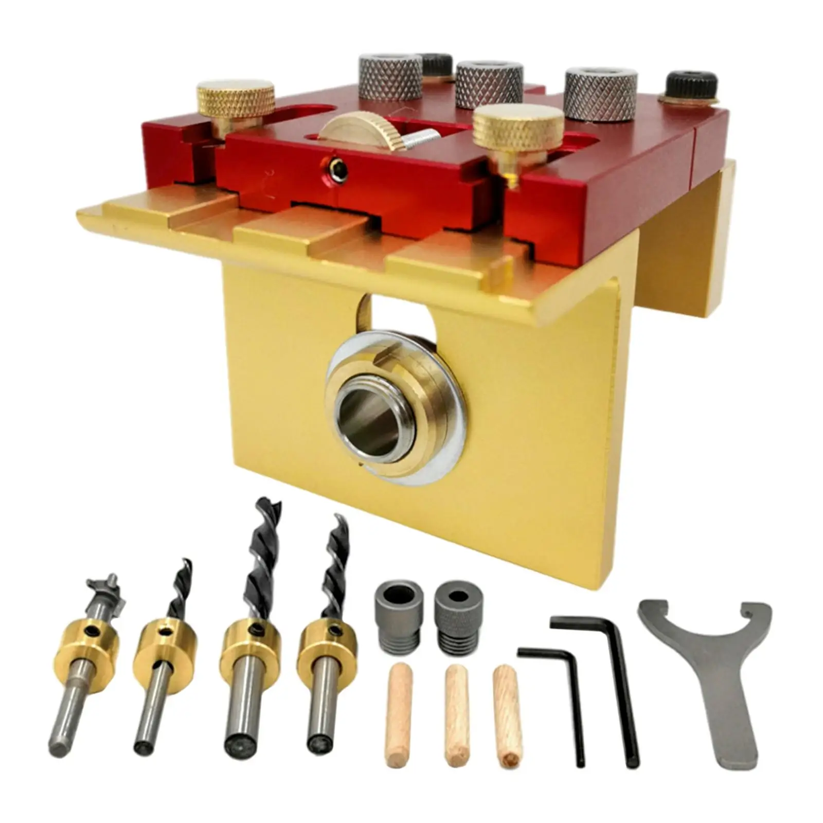 Woodworking Hole Jig Kit Hole Puncher Positioning Punch Locator for Woodworking