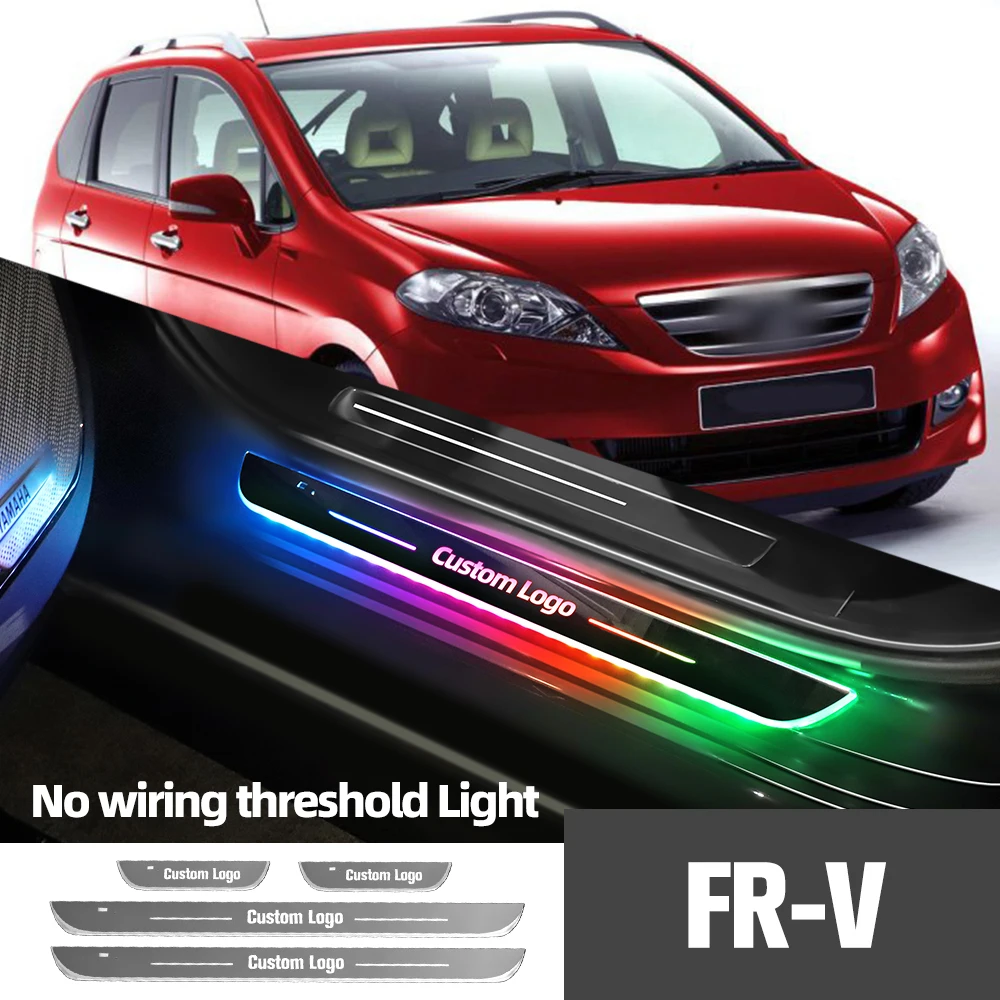 

Для Honda FR-V FRV FR V 2004-2009 2007 2008 автомобиль подсветка порога двери логотип под заказ светодиодный порог лампа с педалью аксессуары