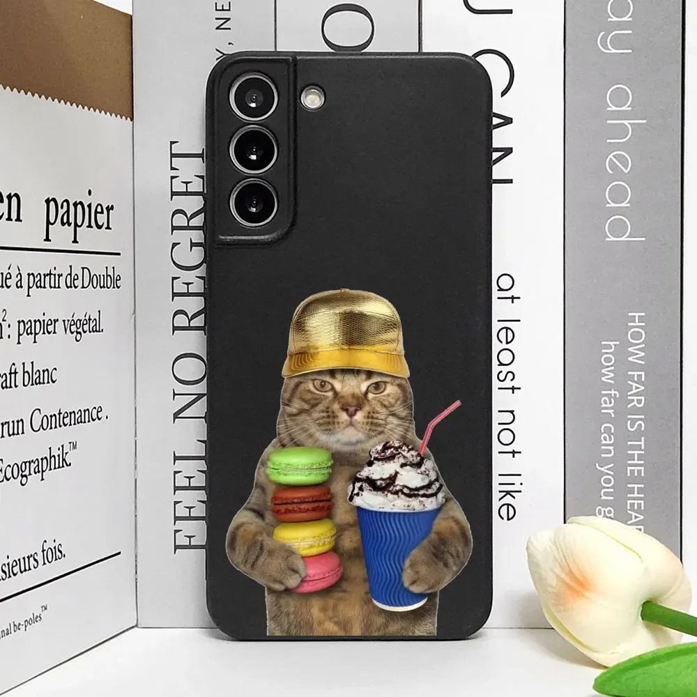 Funny Cartoon Animal Cat Phone Case for VIVO Y35 Y21S Y33S Y78 Plus Vivo S17 S16 S18 S10 V20se Soft Cover Aesthetic Fundas Shell image 4
