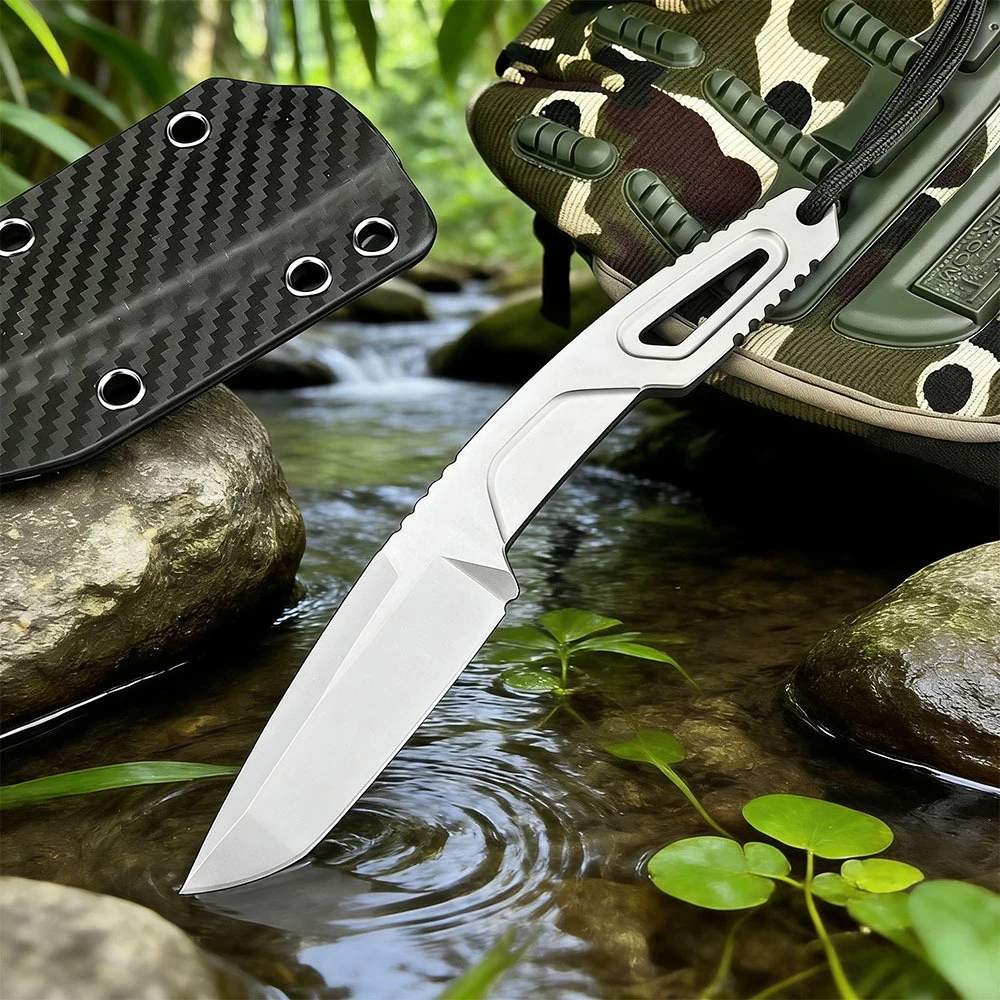 

Нож для кемпинга EDC 8Cr13Mov с фиксированным лезвием, тактические ножи для самообороны Jungle Adventure, многофункциональные практичные портативные ножи