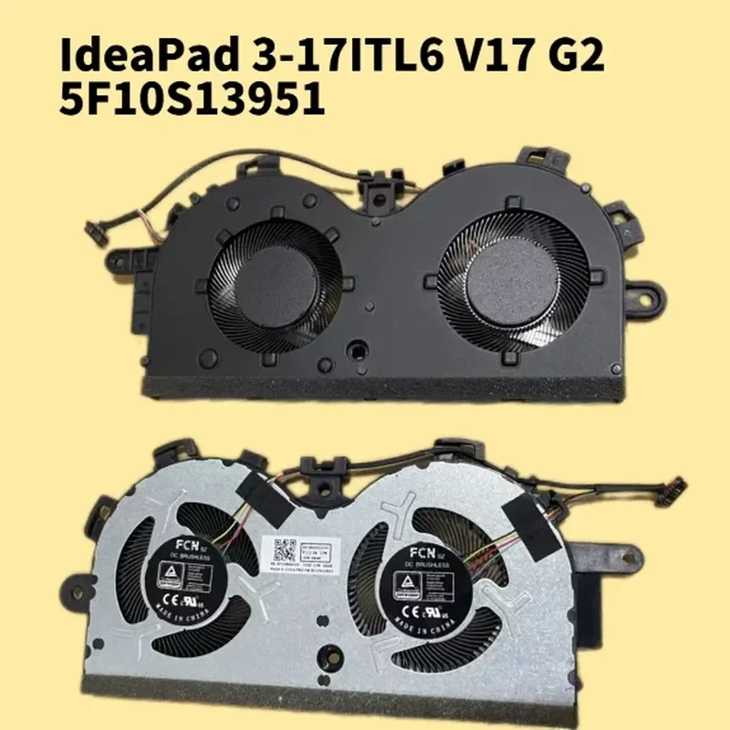 New Original Cooling Fan 50 for Lenovo IdeaPad 3-17ITL6 V17 G2-ITL 5F10S13951