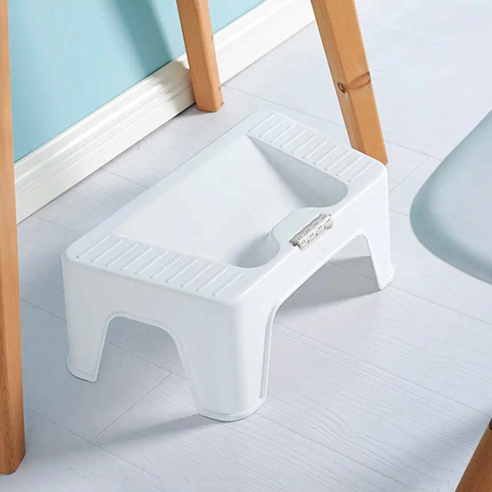 

1Pcs Footstool Bathroom Footstool Toilet Foot Rest Stool Roller Massager Non-Slip Foot Support Stool Home Office Use